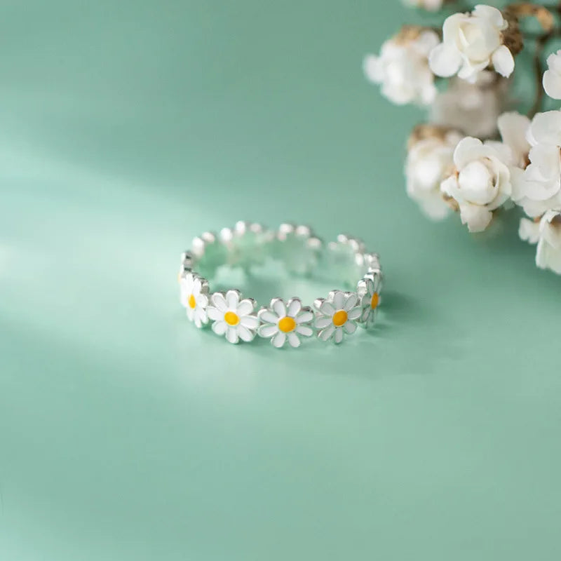 Jasamine flowers ring for women Korean style