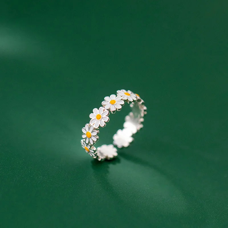 Jasamine flowers ring for women Korean style