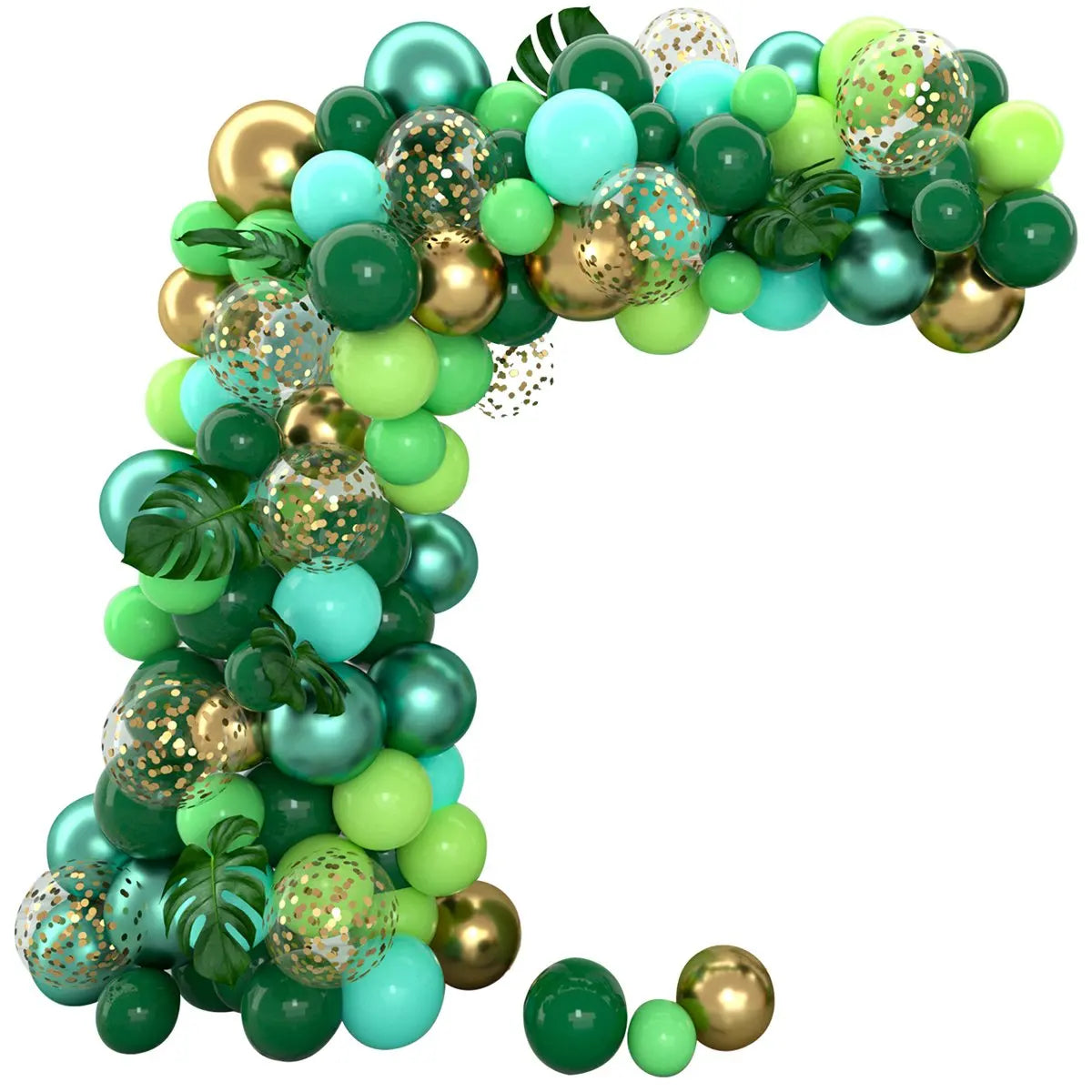 Jungle Green alloons Arch Kit