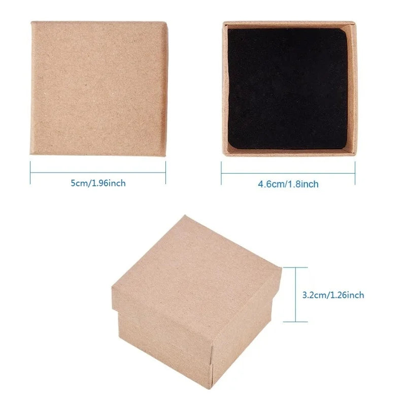 24 Pcs Jewelry Boxes 3.54× 3.54 x 1.18
