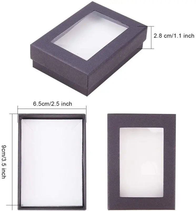 24 Pcs Jewelry Boxes 3.54× 3.54 x 1.18