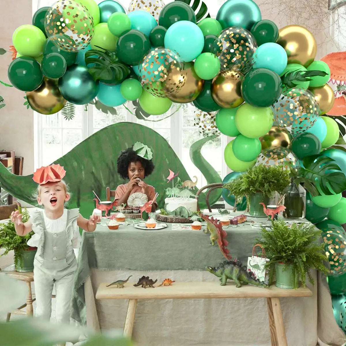 Jungle Green alloons Arch Kit