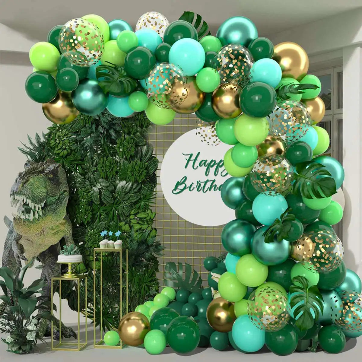 Jungle Green alloons Arch Kit