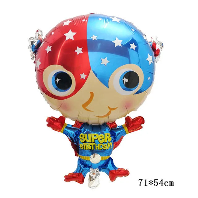 3D Superhero Foil Balloons – Spiderman & Iron Man