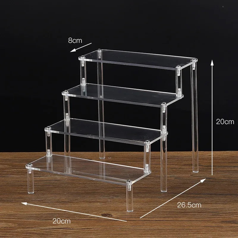 1-5 Tier Clear Acrylic Display Stand