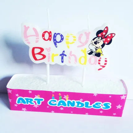 Mickey figure candles