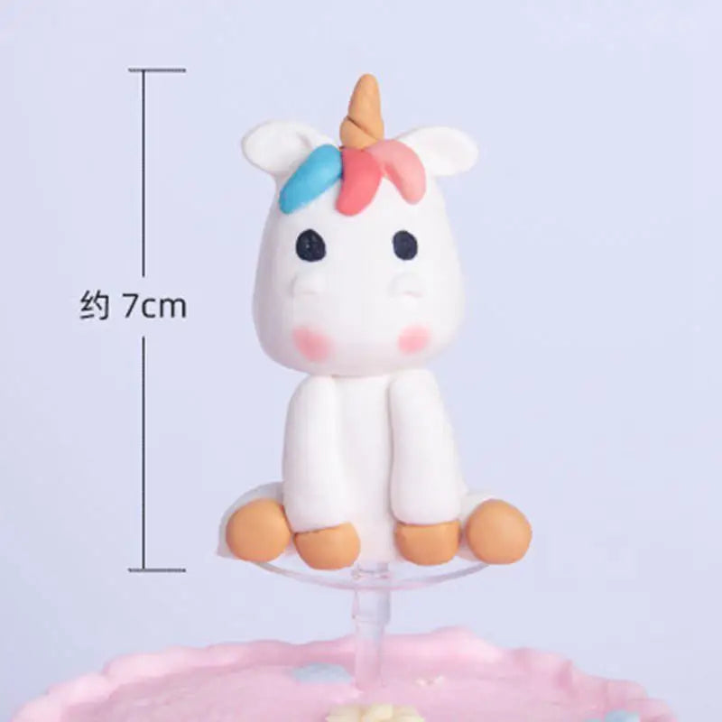 Smiling Face Cloud Rainbow Cake opper decoratings