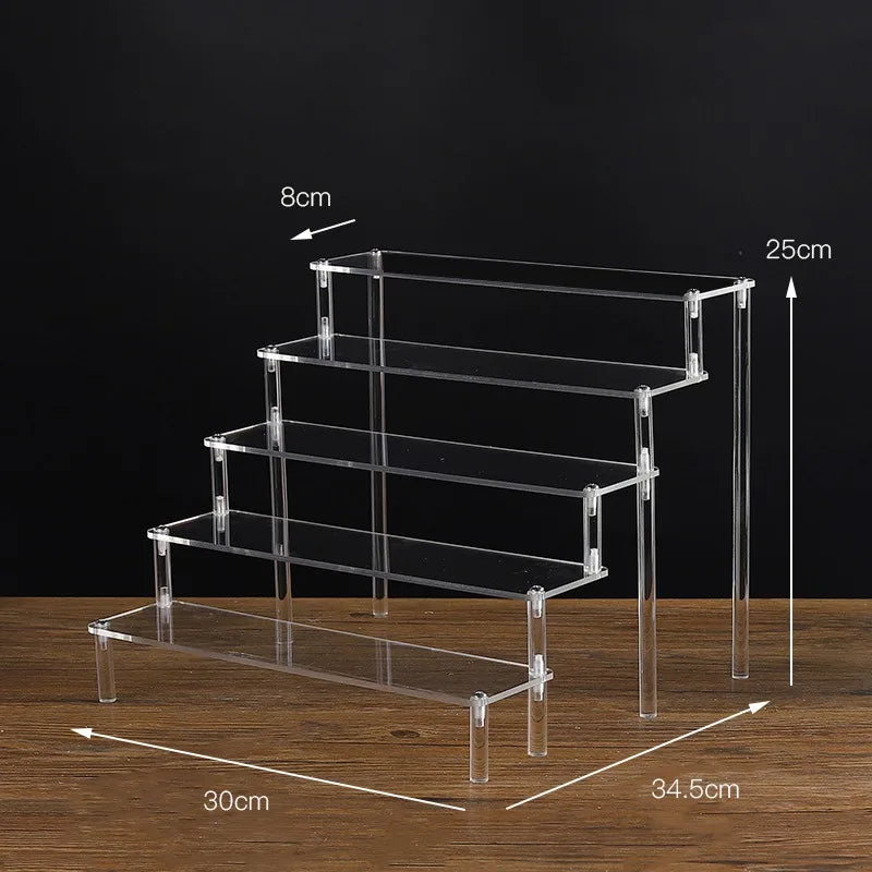 1-5 Tier Clear Acrylic Display Stand