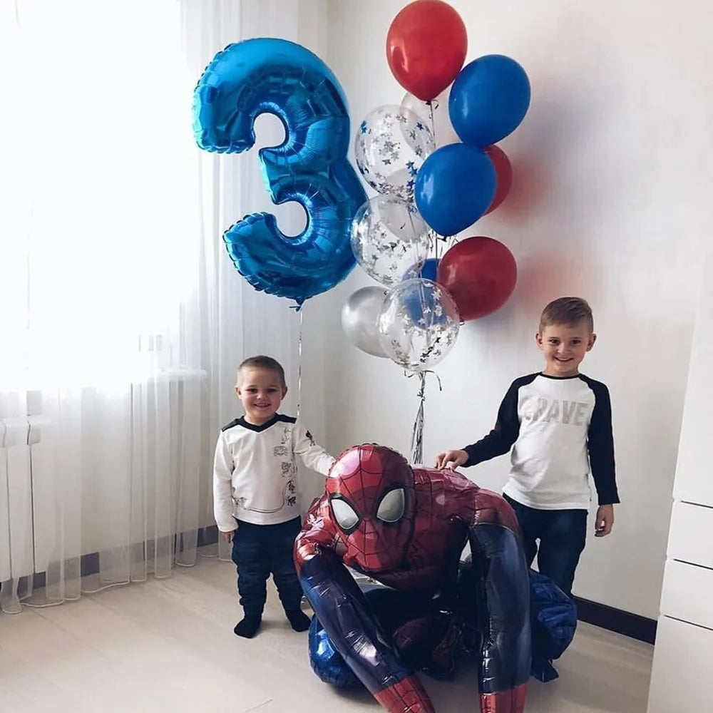 3D Superhero Foil Balloons – Spiderman & Iron Man
