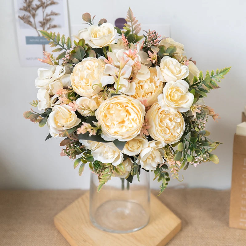 Silk Artificial rose flowers