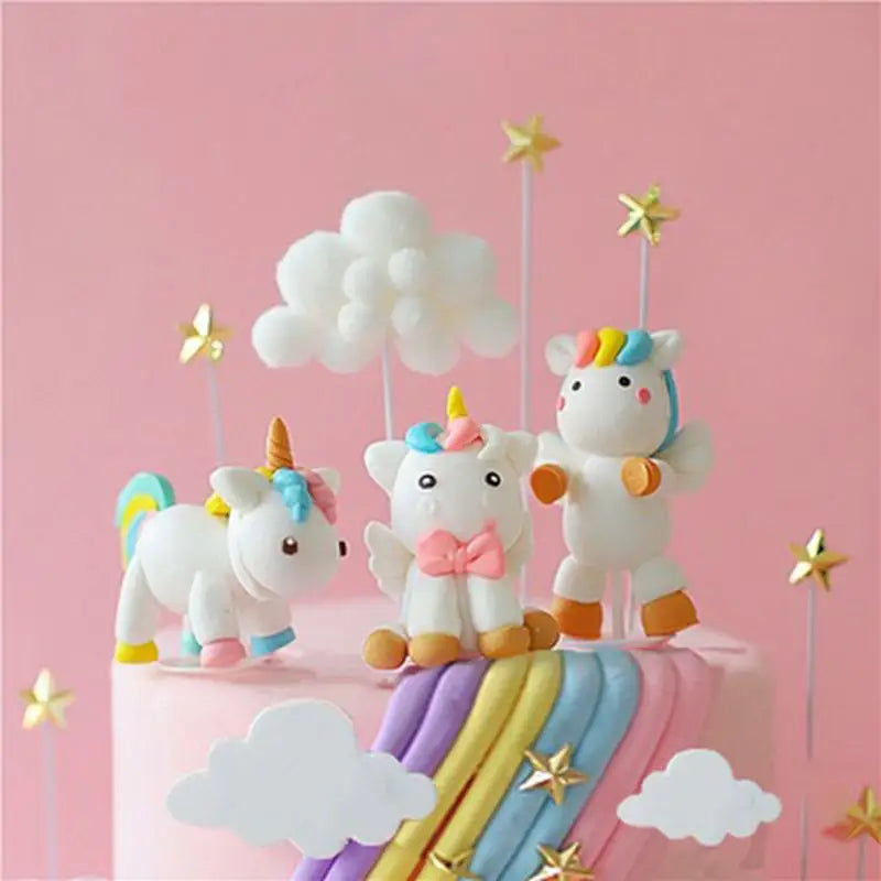 Unicorn cake topper decor