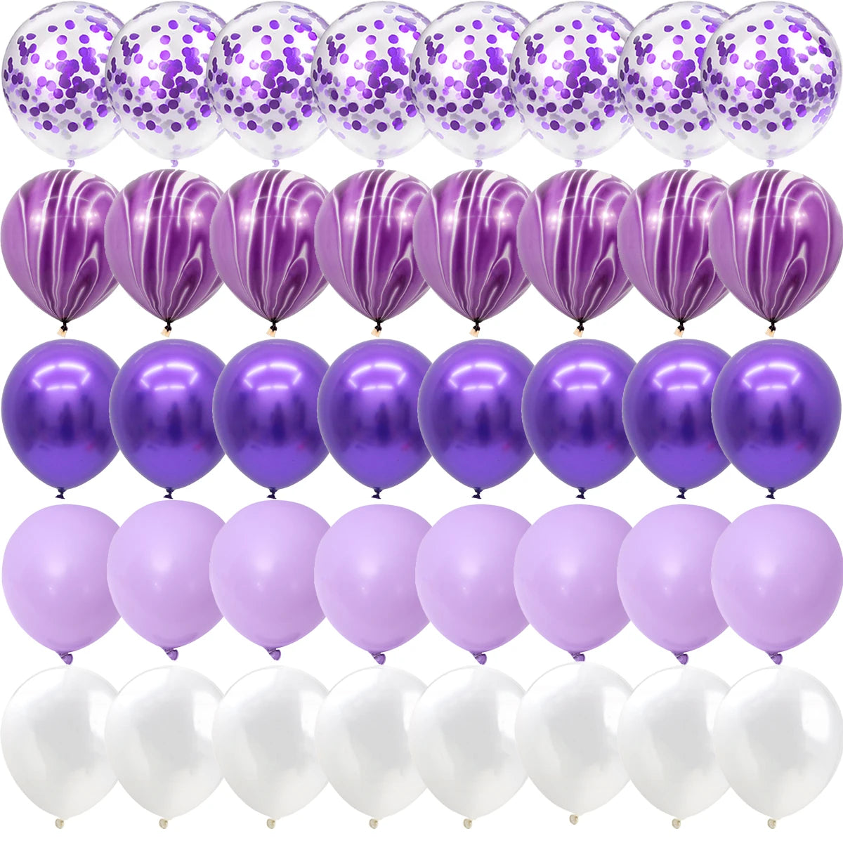 Agate Marble Balloons 40 Pcs