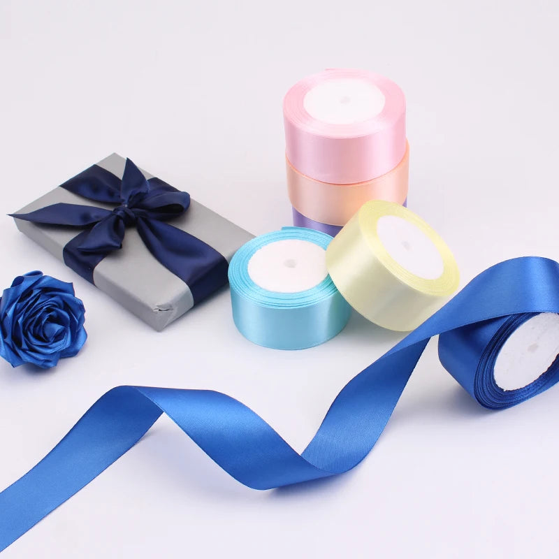 25Yards/Roll Grosgrain Satin ribbons wide6mm-50mm