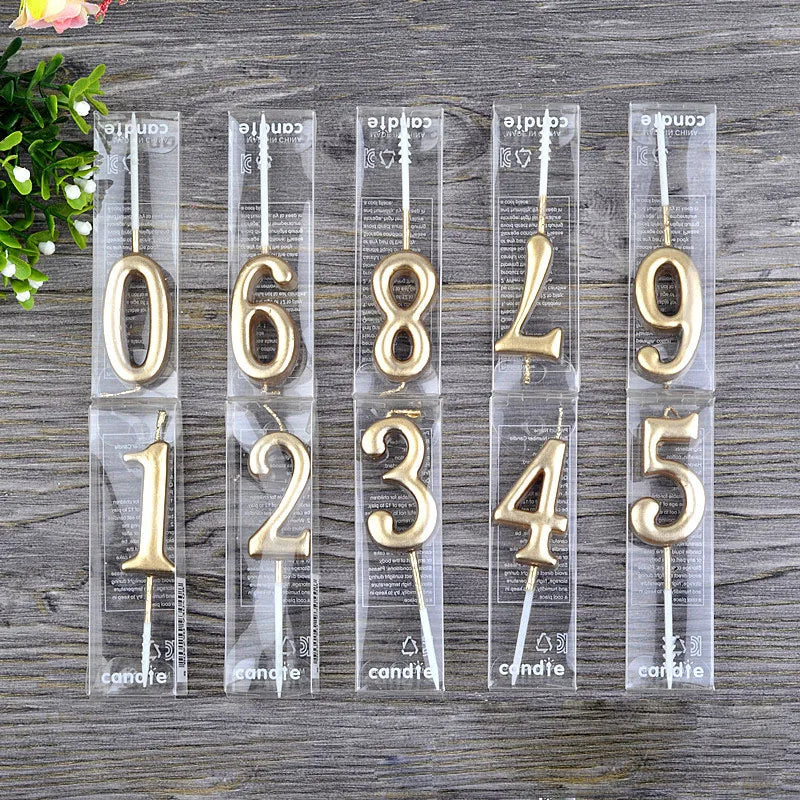 1Pcs number cake topper candles