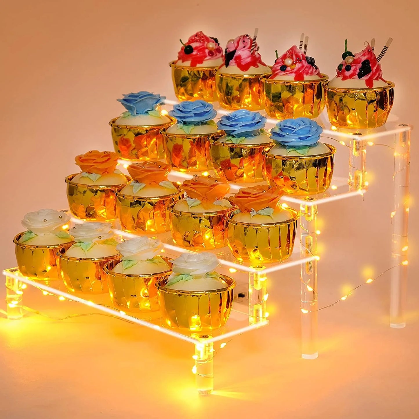 1-5 Tier Clear Acrylic Display Stand