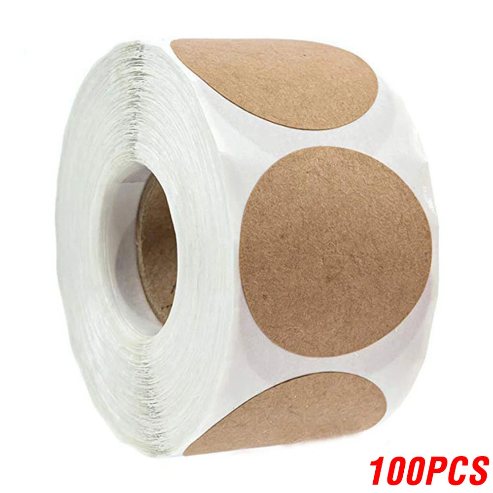 Vintage Kraft Paper Stickers – 100–500pcs