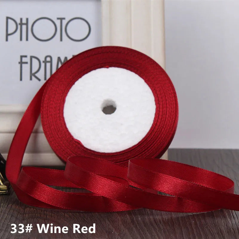 25Yards/Roll Grosgrain Satin ribbons wide6mm-50mm