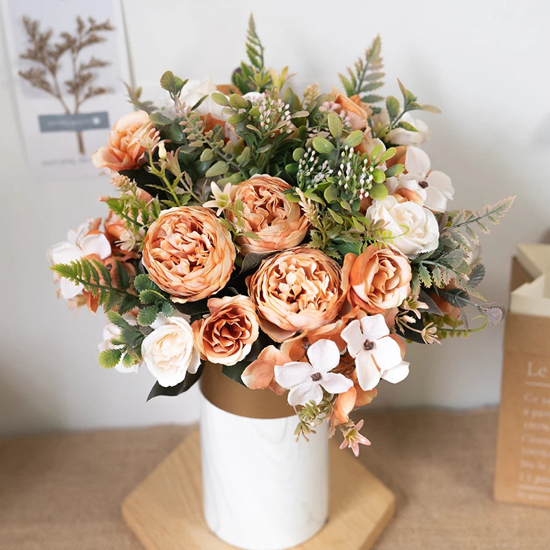 Silk Artificial rose flowers