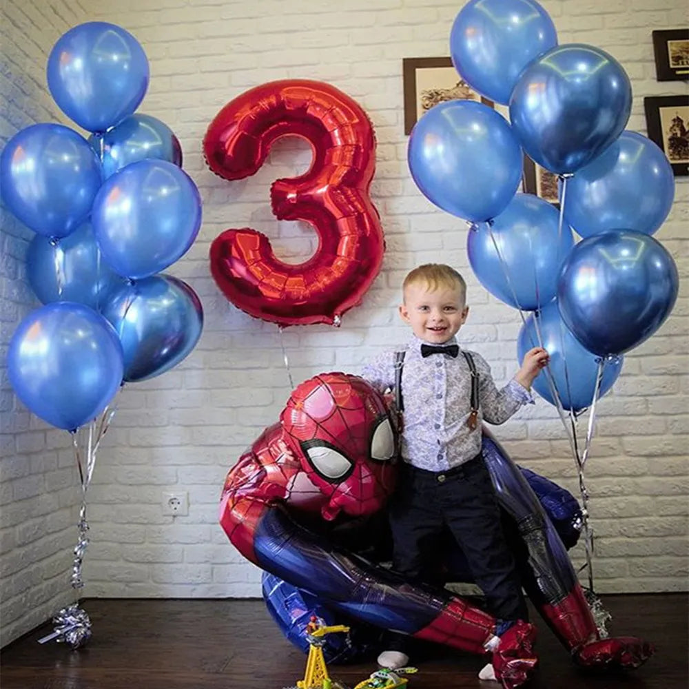 3D Superhero Foil Balloons – Spiderman & Iron Man