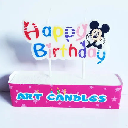 Mickey figure candles
