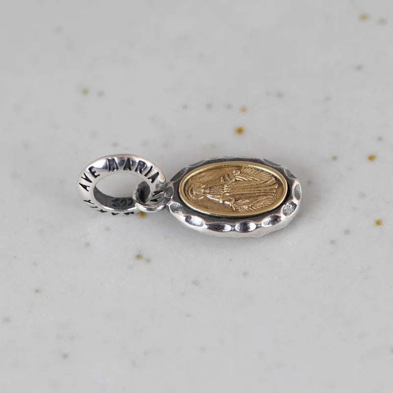 Virgin Mary medal pendant