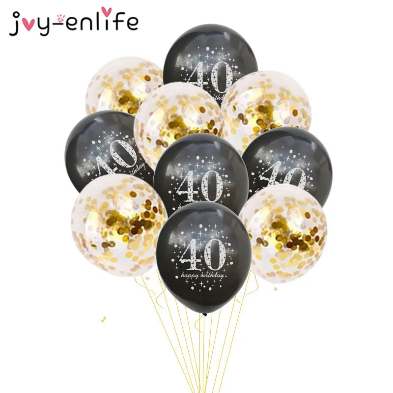 10pcs Confetti 12inch Latex balloons