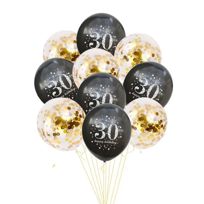 10pcs Confetti 12inch Latex balloons