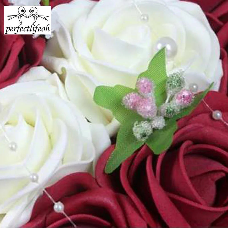 Burgundy wedding bouquet