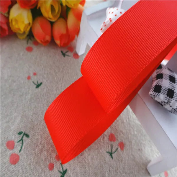 Solid color grosgrain 1-1/2" 38MM/25MM 10Yards Ribbons
