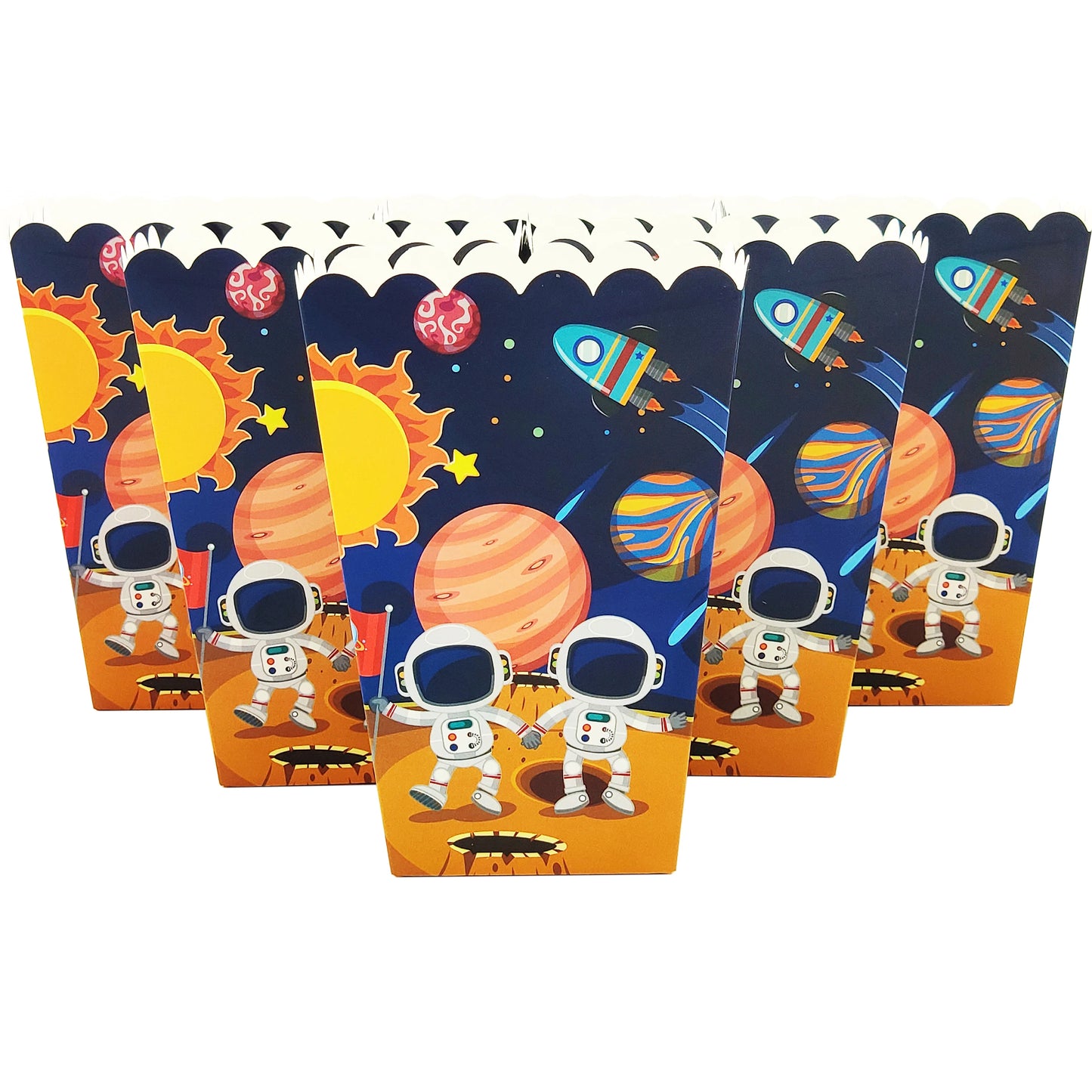 Popcorn snack box Space Astronaut 8pcs