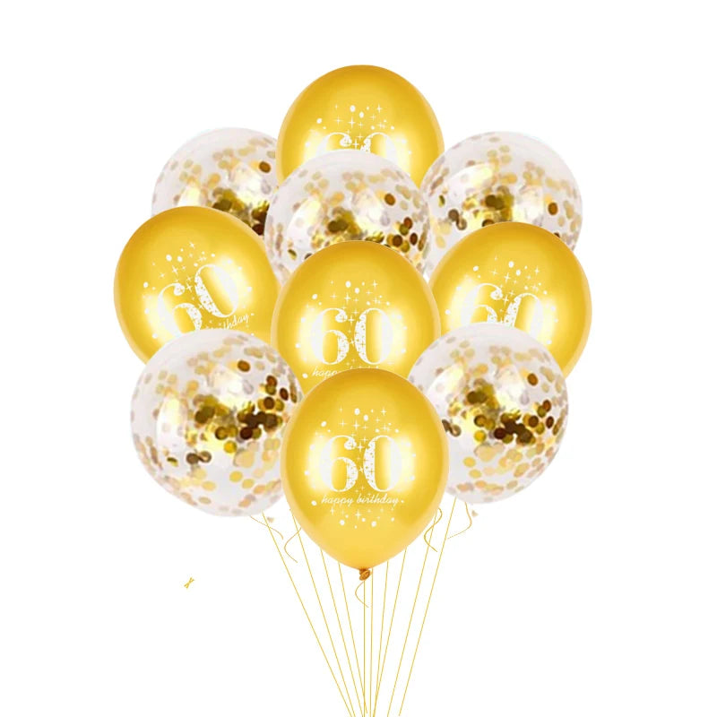 10pcs Confetti 12inch Latex balloons