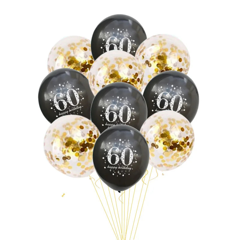 10pcs Confetti 12inch Latex balloons