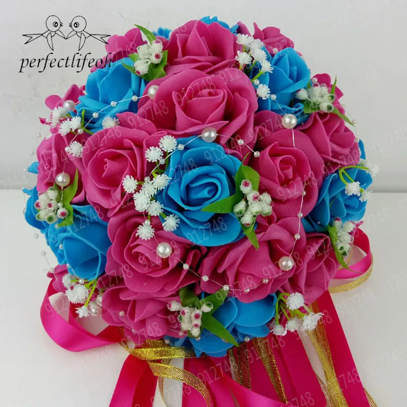 Burgundy wedding bouquet