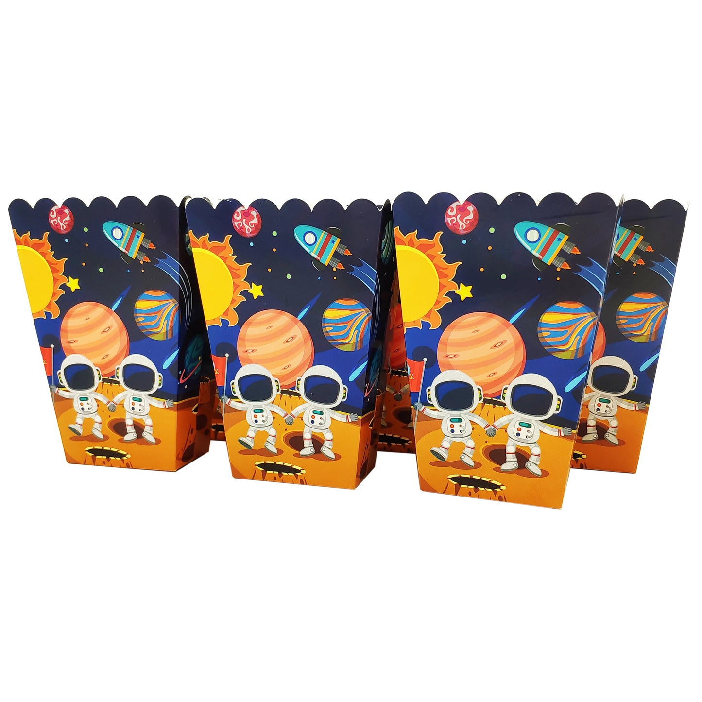 Popcorn snack box Space Astronaut 8pcs