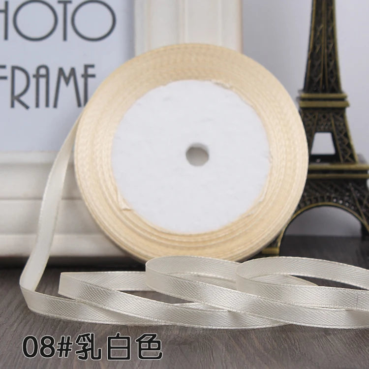 6MM Silk Satin ribbon (22M)