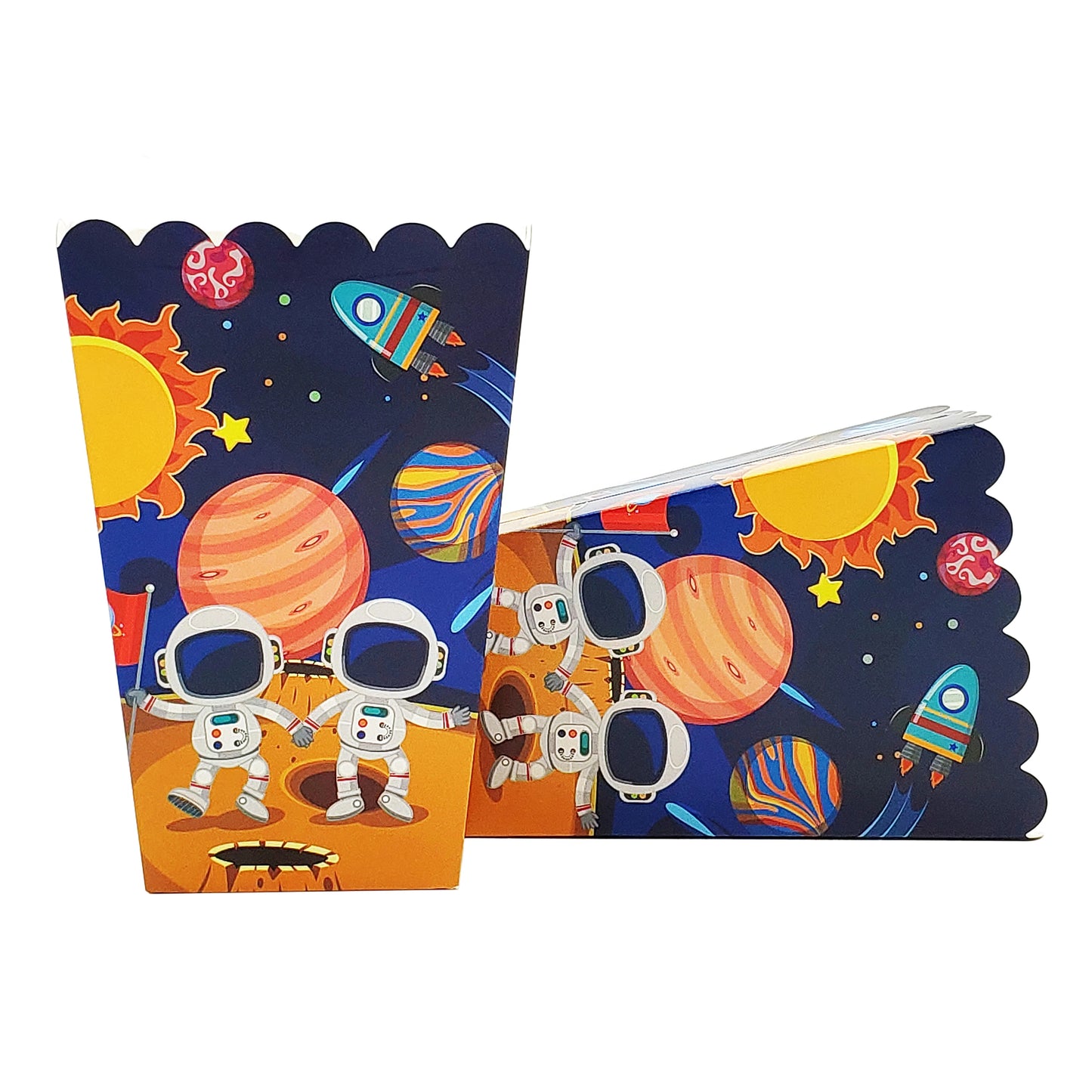 Popcorn snack box Space Astronaut 8pcs