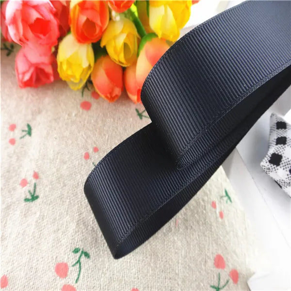 Solid color grosgrain 1-1/2" 38MM/25MM 10Yards Ribbons