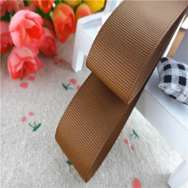 Solid color grosgrain 1-1/2" 38MM/25MM 10Yards Ribbons