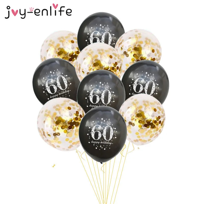 10pcs Confetti 12inch Latex balloons
