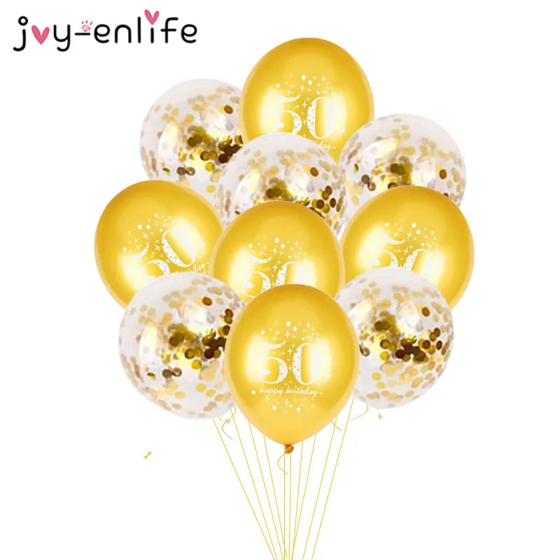 10pcs Confetti 12inch Latex balloons