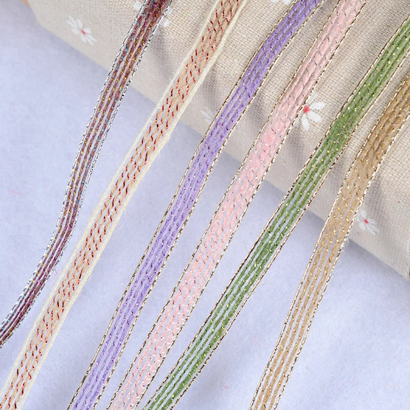 Vintage Jute burlap hessian ribbon with Lace 10M/Roll