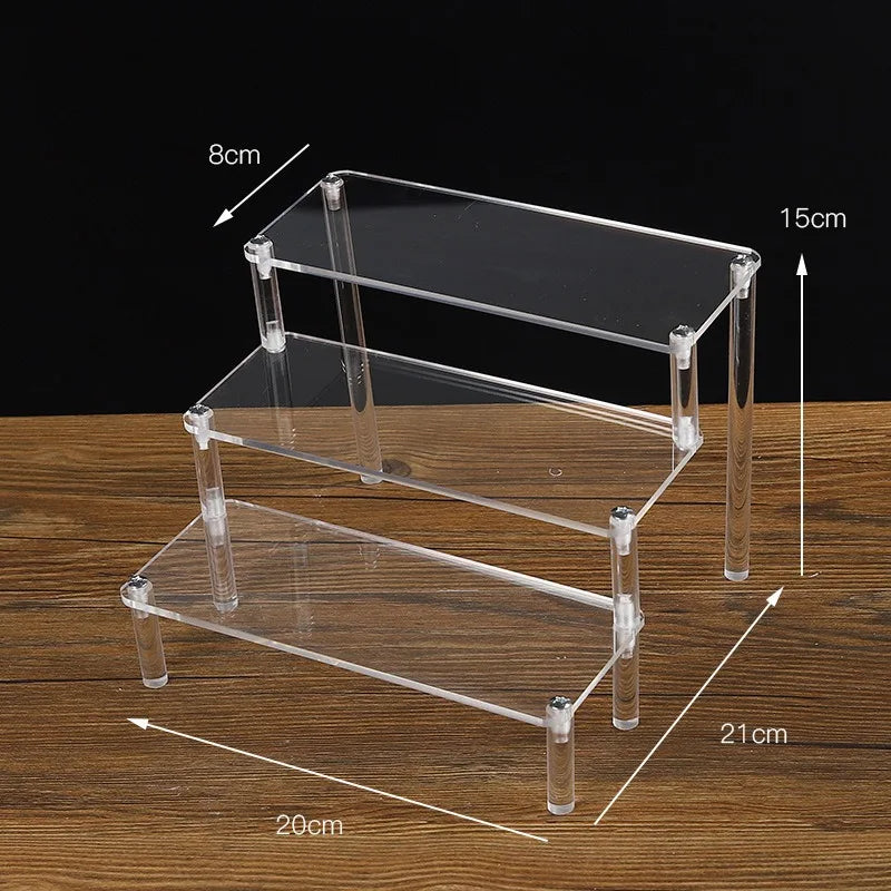 1-5 Tier Clear Acrylic Display Stand