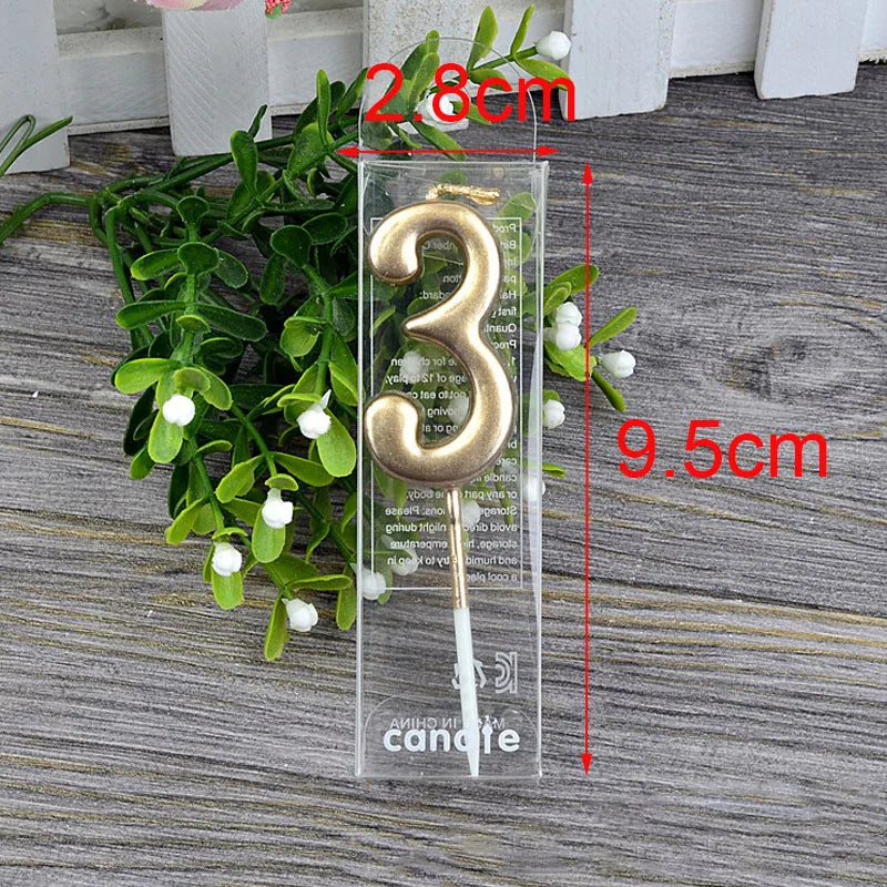 1Pcs number cake topper candles