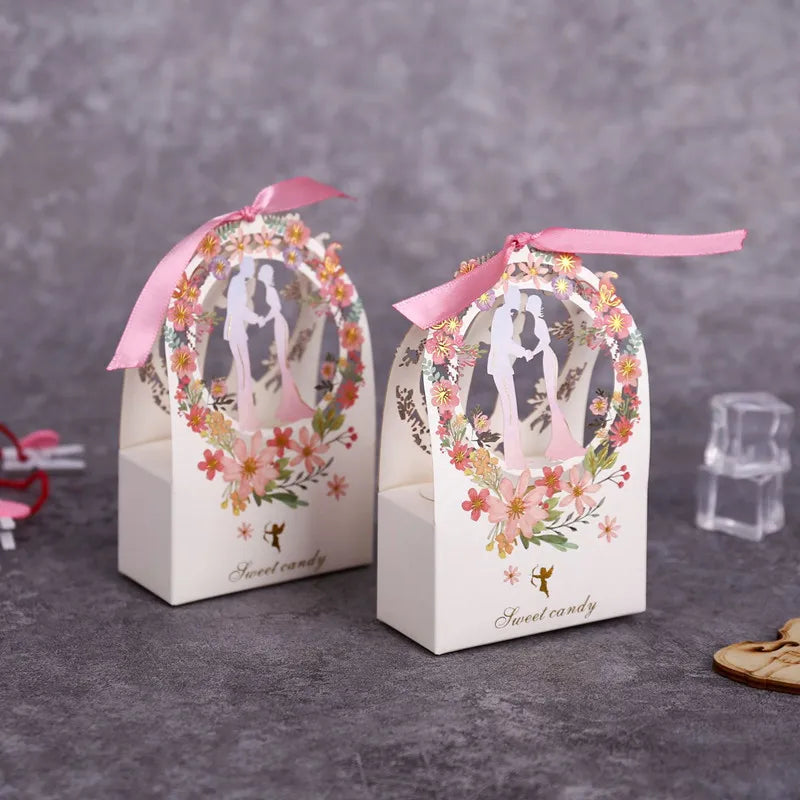 Small gift box for wedding sweet candy 10/20/50pcs