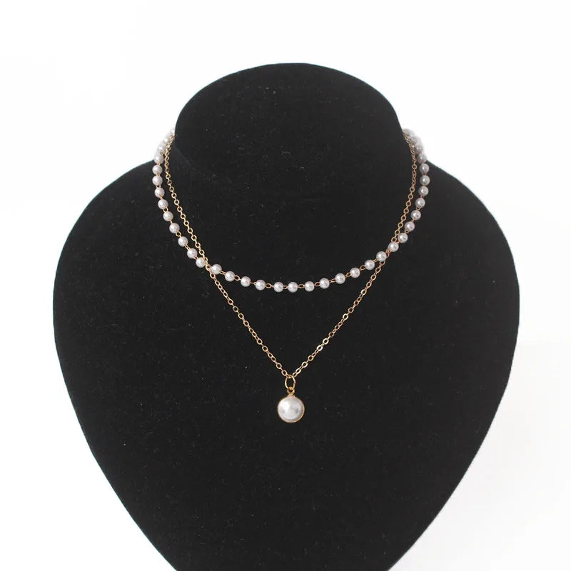 Neck pearl choker necklaces