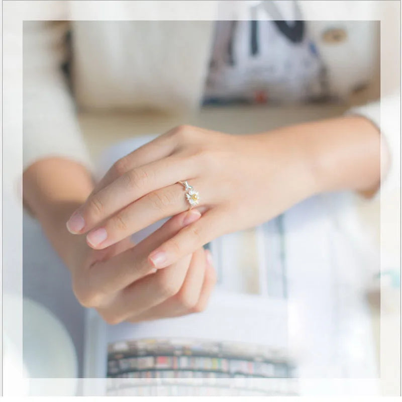 Jasamine flowers ring for women Korean style