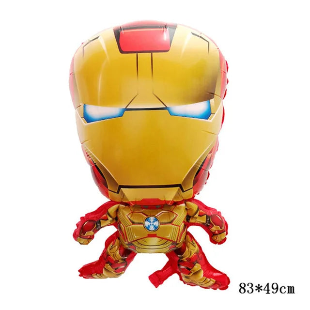 3D Superhero Foil Balloons – Spiderman & Iron Man