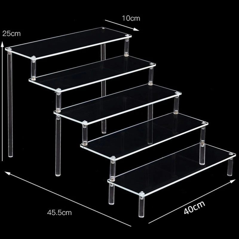 1-5 Tier Clear Acrylic Display Stand