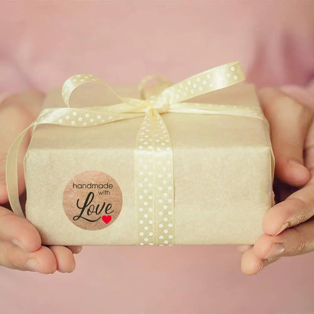 Vintage Kraft Paper Stickers – 100–500pcs