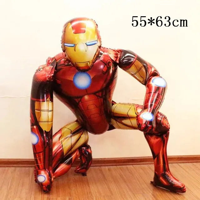 3D Superhero Foil Balloons – Spiderman & Iron Man